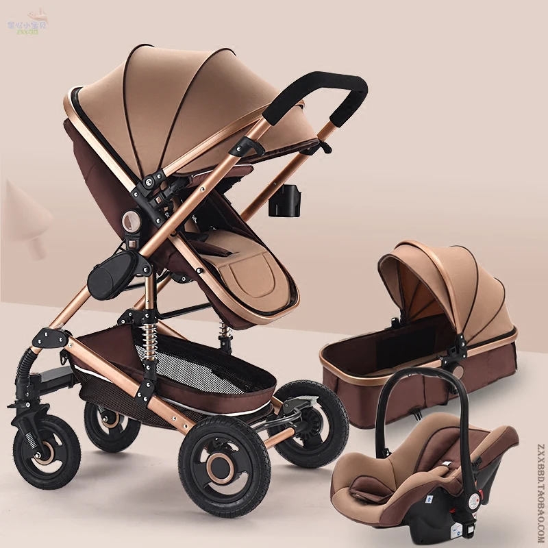 High-view Baby Stroller Can Sit Three-in-one Two-way Baby Stroller for Newborns with Folding Shock-proof Basket
High-view Baby Stroller Can Sit Three-in-one Two-way Baby Stroller for Newborns with Folding Shock-proof Basket