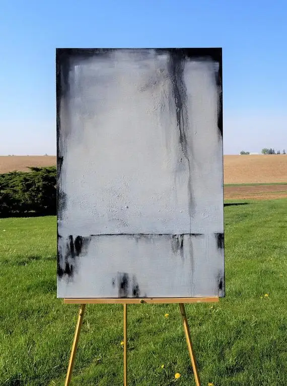 Black White Painting,Textured Painting,Original Large Minimalist Acrylic Painting on Canvas,Vertical Large Abstract Oil Painting
Black White Painting,Textured Painting,Original Large Minimalist Acrylic Painting on Canvas,Vertical Large Abstract Oil Painting
