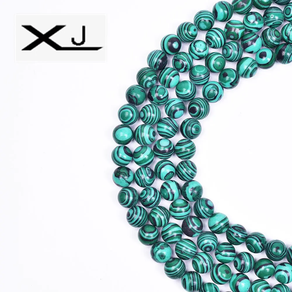 XIN JIAO Colorful Malachite Stone Beads for Jewelry Making Round Loose Spacer Beads for diy Jewelry Crafts 4/6/8/10/12mm Beads
XIN JIAO Colorful Malachite Stone Beads for Jewelry Making Round Loose Spacer Beads for diy Jewelry Crafts 4/6/8/10/12mm Beads