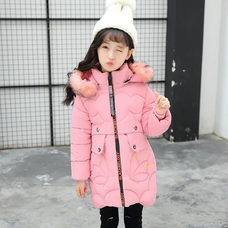 New Girl Autumn Winter Coat with Detachable Fur Hood Thicken Long Jacket Warm Design Solid Black Print Zip Decor Children Parka
New Girl Autumn Winter Coat with Detachable Fur Hood Thicken Long Jacket Warm Design Solid Black Print Zip Decor Children Parka