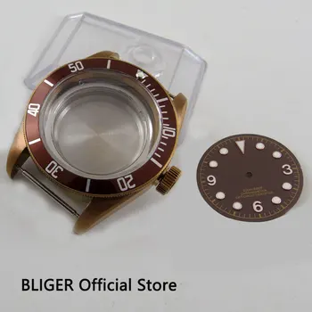 New 41mm BLIGER sapphire glass brown ceramic bezel stainless steel watch case fit ETA 2836 movement watch case+dial CA106
New 41mm BLIGER sapphire glass brown ceramic bezel stainless steel watch case fit ETA 2836 movement watch case+dial CA106