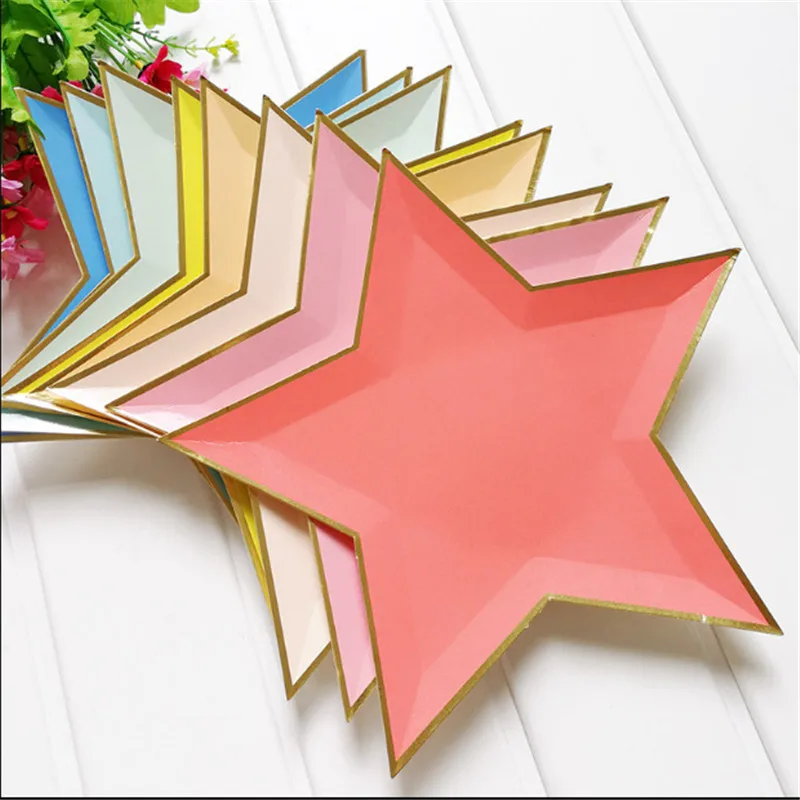 8 Pcs Colorful Gold Foil Star Party Wedding Decoration Disposable Tableware Paper Tray Paper Dish for Bowl Dinner Decor Supplies
8 Pcs Colorful Gold Foil Star Party Wedding Decoration Disposable Tableware Paper Tray Paper Dish for Bowl Dinner Decor Supplies