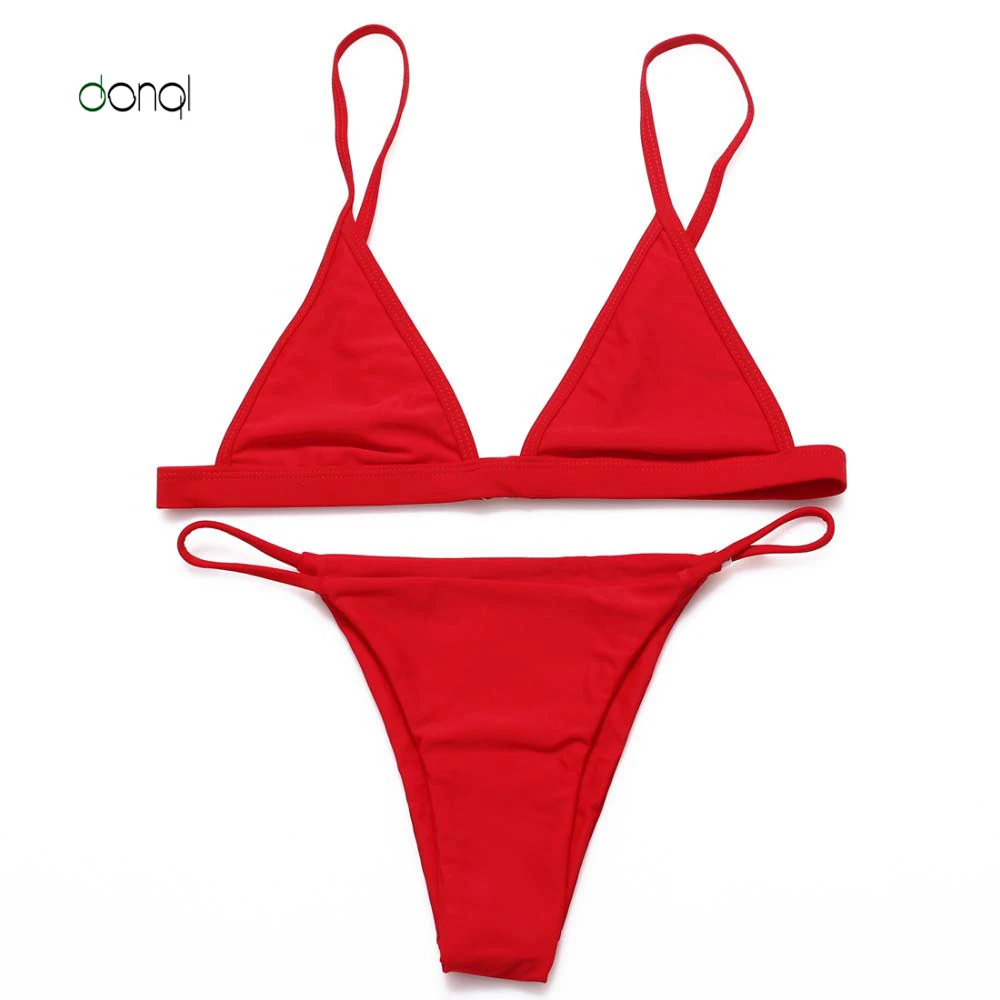 DONQL Sexy Women Swimsuit Micro Bikini Set Bathing Suit With Halter Strap Swimwear Brazilian Biquini 2017 bikini bottom Monokini
DONQL Sexy Women Swimsuit Micro Bikini Set Bathing Suit With Halter Strap Swimwear Brazilian Biquini 2017 bikini bottom Monokini