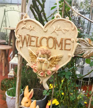 Small Garden Decoration Courtyard High-end Resin Patio Welcome Angel Doorplate Card Tablet Yard House decor Door Card Listing
Small Garden Decoration Courtyard High-end Resin Patio Welcome Angel Doorplate Card Tablet Yard House decor Door Card Listing