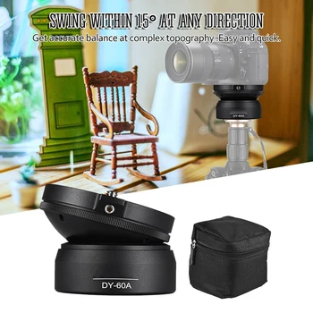 hot sale Dy-60A Aluminum Alloy Tripod Leveling Base Panorama Photography Ball Head with 1/4 Inch Screw Bubble Level for Canon
hot sale Dy-60A Aluminum Alloy Tripod Leveling Base Panorama Photography Ball Head with 1/4 Inch Screw Bubble Level for Canon