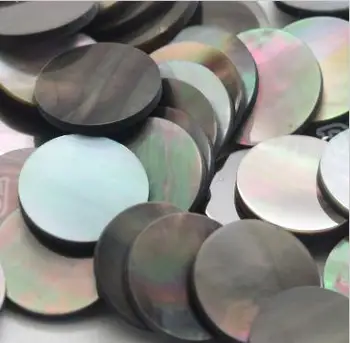 Hot Sale 10mm-15mm Round Double Flat Shape Black Color Natural Mother of Pearl Slice
Hot Sale 10mm-15mm Round Double Flat Shape Black Color Natural Mother of Pearl Slice