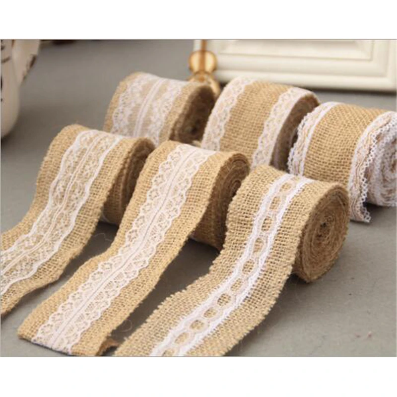2Meter/Roll Natural Jute Burlap Lace Hessian Ribbon Christmas Vintage Wedding Party Celebration Decoration Burlap Ribbon
2Meter/Roll Natural Jute Burlap Lace Hessian Ribbon Christmas Vintage Wedding Party Celebration Decoration Burlap Ribbon
