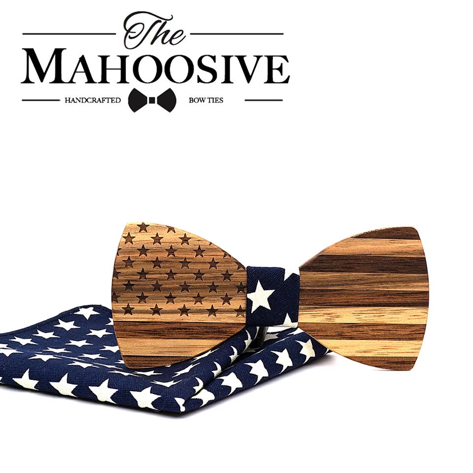 Mahoosive Walnut Wooden Bow Ties For Men Wedding Neckwear Set Accessories USA flag Handmade Solid Wood Bowtie Cravat Suits
Mahoosive Walnut Wooden Bow Ties For Men Wedding Neckwear Set Accessories USA flag Handmade Solid Wood Bowtie Cravat Suits