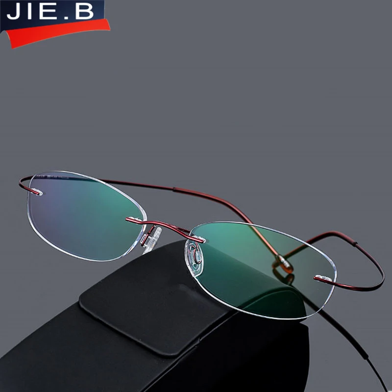 Fashion 4 color 8g myopia women's rimless Super light titanium eyeglasses frame There is no screw glasses frame oculos de grau
Fashion 4 color 8g myopia women's rimless Super light titanium eyeglasses frame There is no screw glasses frame oculos de grau
