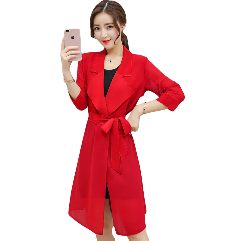 2018 New Fashion Women Spring Summer Trench Coat 3 Colors Female Elegant Drawstring Waist Long Outerwear Loose Clothes CM2109
2018 New Fashion Women Spring Summer Trench Coat 3 Colors Female Elegant Drawstring Waist Long Outerwear Loose Clothes CM2109