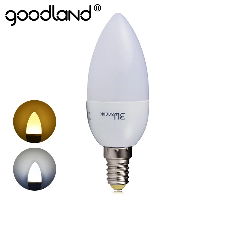 Goodland LED Candle Bulb SMD2835 Chandelier E14 LED Bulb AC220V 240V LED Lamp 3W Energy Saving For Bedroom Living Room Lighting
Goodland LED Candle Bulb SMD2835 Chandelier E14 LED Bulb AC220V 240V LED Lamp 3W Energy Saving For Bedroom Living Room Lighting