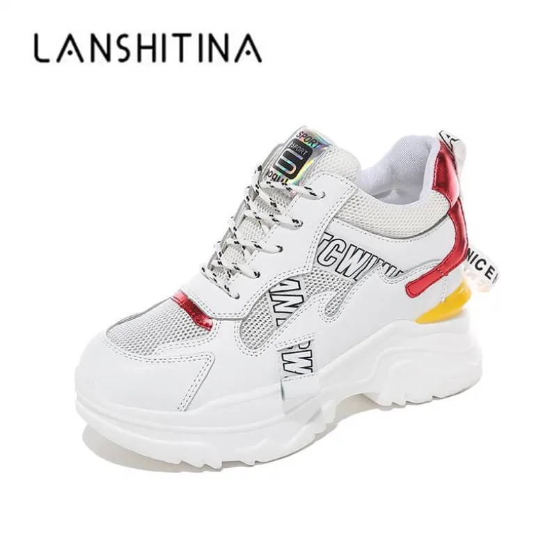 2019 New Summer High Platform Shoes 9CM Wedge Heels Women Thick Sole Sneakers Air Mesh White Shoes Breathable Casual Shoes Woman
2019 New Summer High Platform Shoes 9CM Wedge Heels Women Thick Sole Sneakers Air Mesh White Shoes Breathable Casual Shoes Woman