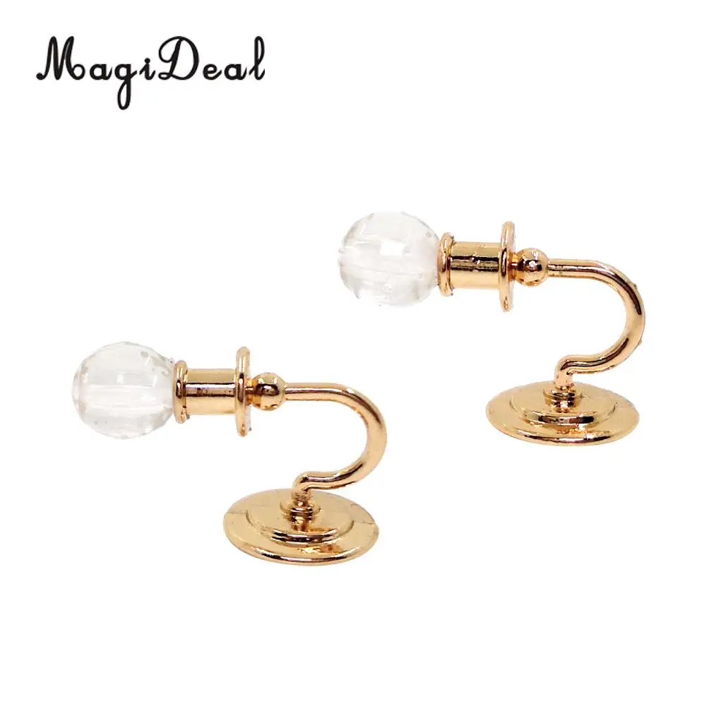 MagiDeal 2Pcs Metal 1:12 Scale Dollhouse Miniature Wall Light Lamp Model Decor Kids Children Furniture Toy
MagiDeal 2Pcs Metal 1:12 Scale Dollhouse Miniature Wall Light Lamp Model Decor Kids Children Furniture Toy