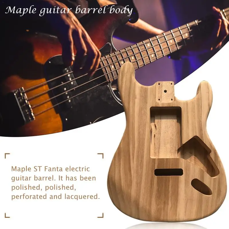 Wood Type Electric Guitar Accessories ST Electric Guitar Barrel Material Maple Guitar Barrel Body
Wood Type Electric Guitar Accessories ST Electric Guitar Barrel Material Maple Guitar Barrel Body
