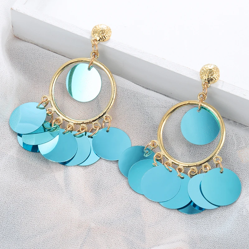 2019 Korea Handmade Bamboo Sequin Pendent Drop Earrings New Fashion Gold Long Earrings For Women Summer Earrings Jewelry
2019 Korea Handmade Bamboo Sequin Pendent Drop Earrings New Fashion Gold Long Earrings For Women Summer Earrings Jewelry