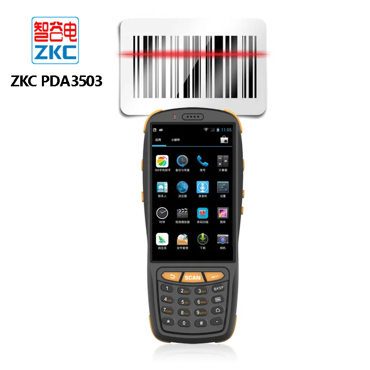 4inch Touch Screen Handheld Android Barcode Scanner 4G GPRS Smart Pda With 1D Laser PDA3503 |