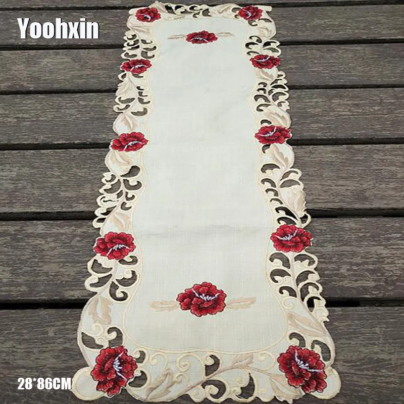28*86cm HOT satin lace Embroidery bed Table Runner cloth cover flag dining tea coffee tablecloth Christmas party Wedding decor
28*86cm HOT satin lace Embroidery bed Table Runner cloth cover flag dining tea coffee tablecloth Christmas party Wedding decor