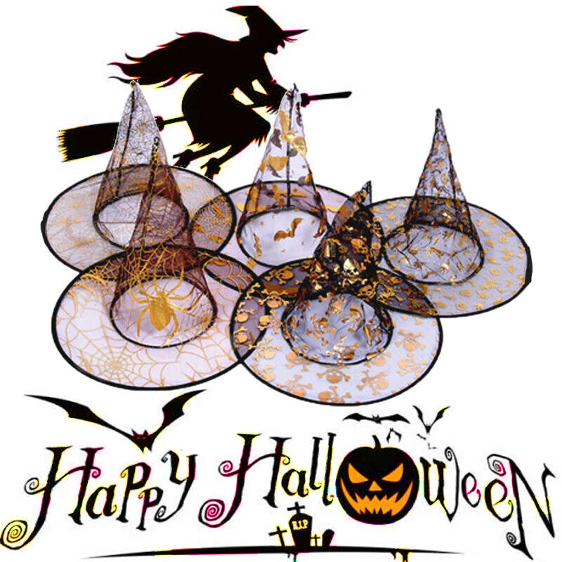New Kids Children Halloween Hats Sequins Cloak Cap Wicked Witch Hat Patterned Party Fancy Caps Halloween Costumes Accessories
New Kids Children Halloween Hats Sequins Cloak Cap Wicked Witch Hat Patterned Party Fancy Caps Halloween Costumes Accessories