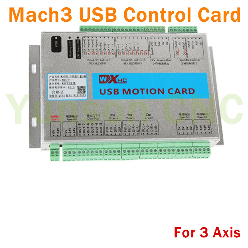 MK3-V Mach3 3-осевая карта управления движением USB порт 2000 кГц pluse 16 вход 8 Выход IO