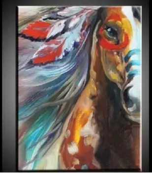 Hand-painted abstract oil painting colorful horse canvas wall art decor no frame
Hand-painted abstract oil painting colorful horse canvas wall art decor no frame