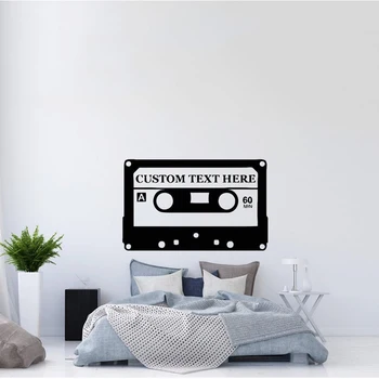 Music Wall Decals Custom Text Decal Old Audio Cassette Vinyl Sticker Home Decor Bedroom Art A1-053
Music Wall Decals Custom Text Decal Old Audio Cassette Vinyl Sticker Home Decor Bedroom Art A1-053
