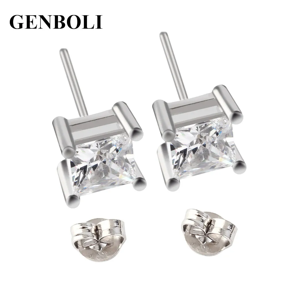 Fashion Jewelry Man Woman Simple Four Claws Design Zircon Earrings Beautiful Cool Stud Earrings Unisex Jewelry Great Gift
Fashion Jewelry Man Woman Simple Four Claws Design Zircon Earrings Beautiful Cool Stud Earrings Unisex Jewelry Great Gift