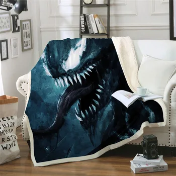 Venom Movie Throw Blanket Home Bedding Cover Plush Anime 3D Print Kids Soft Portable Office Quilts Brand Fashion Travel Picnic
Venom Movie Throw Blanket Home Bedding Cover Plush Anime 3D Print Kids Soft Portable Office Quilts Brand Fashion Travel Picnic