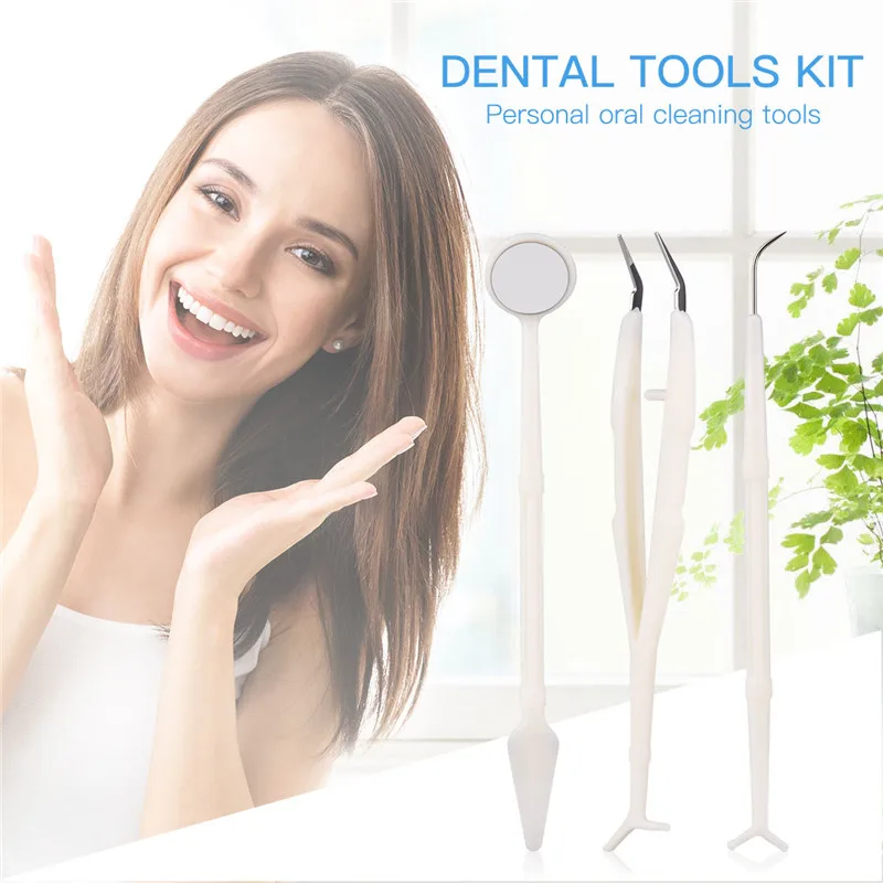 3Pcs/Set Professional Dental Tools Stainless Steel Dental Examine Dentist Hygiene Tweezers Mouth Mirror Pick Teeth Cleaner Kit 0
3Pcs/Set Professional Dental Tools Stainless Steel Dental Examine Dentist Hygiene Tweezers Mouth Mirror Pick Teeth Cleaner Kit 0