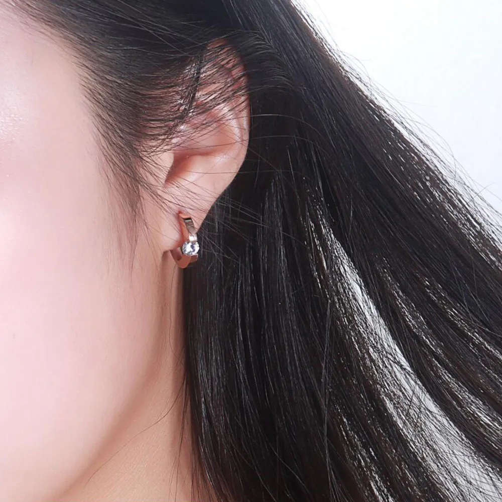 Fashion-Shiny-Cubic-Zircon-Stud-Earrings-Rose-Gold-Color-Stainless-steel-Earrings-For-Women-Jewelry-Korean