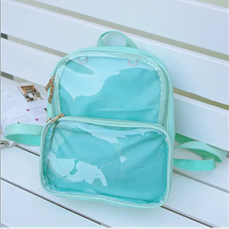 Girl Cute Clear Transparent PVC Multi-pockets School Backpack Travel Large Capacity Summer Fashion Casual Solid School Backpack
Girl Cute Clear Transparent PVC Multi-pockets School Backpack Travel Large Capacity Summer Fashion Casual Solid School Backpack