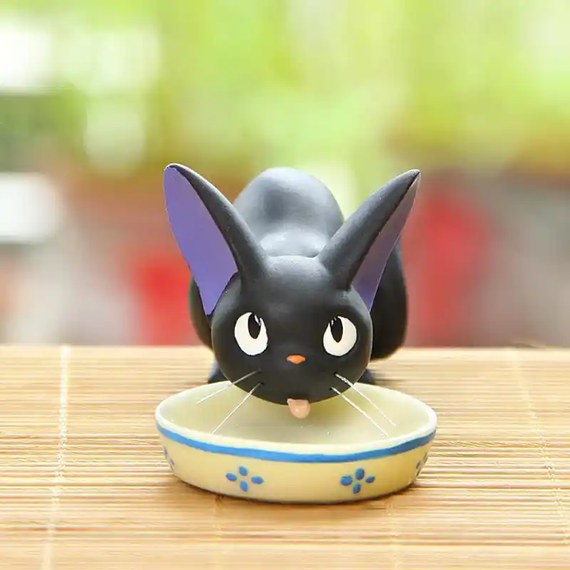 魔女の宅急便サービスかわいいミニ黒 Jiji キャット宮崎アニメ樹脂アクションフィギュア黒猫おもちゃコレクションモデルホーム装飾 Gooum