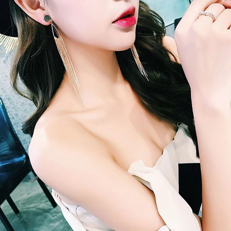 Fashion Long Chain Tassel Drop Dangle Earrings for Women Geometrice Gold Earrings Boho korean Pendant Jewelry Wedding Gifts
Fashion Long Chain Tassel Drop Dangle Earrings for Women Geometrice Gold Earrings Boho korean Pendant Jewelry Wedding Gifts