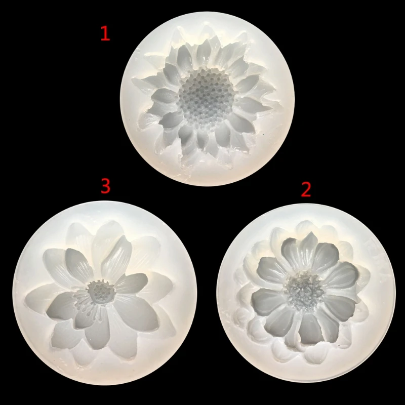 

DIY Silicone 3D Flower Moulds Mold Resin Jewelry Pendant Making Tool Crafts New