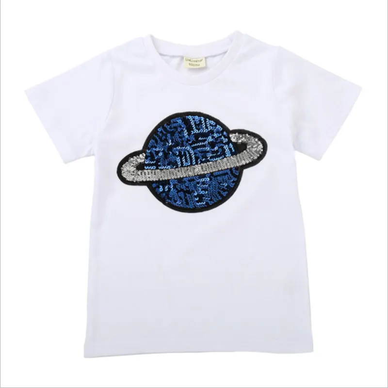 new style Skin-friendly cotton T-shirts boys sequin decoration Planet T-shirt cartoon paillettes T shirt for boys kids gifts 2-8
new style Skin-friendly cotton T-shirts boys sequin decoration Planet T-shirt cartoon paillettes T shirt for boys kids gifts 2-8