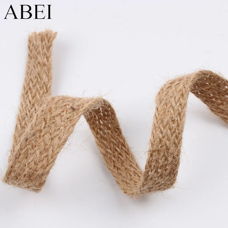10Yards 12mm Jute Lace Ribbon Knitted Burlap Braid Tape Gift Flower Pack Thread DIY Hemp Craft Wedding Party Decoration
10Yards 12mm Jute Lace Ribbon Knitted Burlap Braid Tape Gift Flower Pack Thread DIY Hemp Craft Wedding Party Decoration