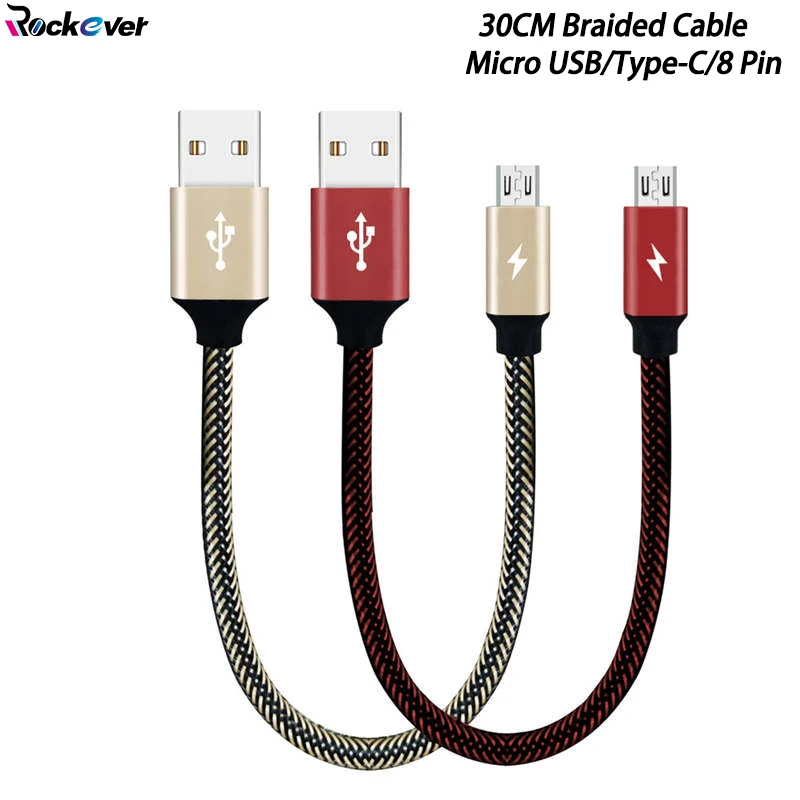 30CM 3A Fast Charger Cable Micro USB/Type C Braided Power Bank Cable For Iphone 6 6s 7 8 Plus X Samsung Oneplus 6 ASUS Zenfone 4
30CM 3A Fast Charger Cable Micro USB/Type C Braided Power Bank Cable For Iphone 6 6s 7 8 Plus X Samsung Oneplus 6 ASUS Zenfone 4