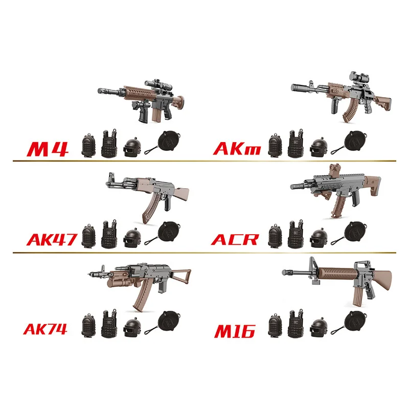 Modern Military weapon building block brickmania parts gun MODEL world war brick ww2 m4 akm ak47 acr ak74 M16 toys for boys gift
Modern Military weapon building block brickmania parts gun MODEL world war brick ww2 m4 akm ak47 acr ak74 M16 toys for boys gift