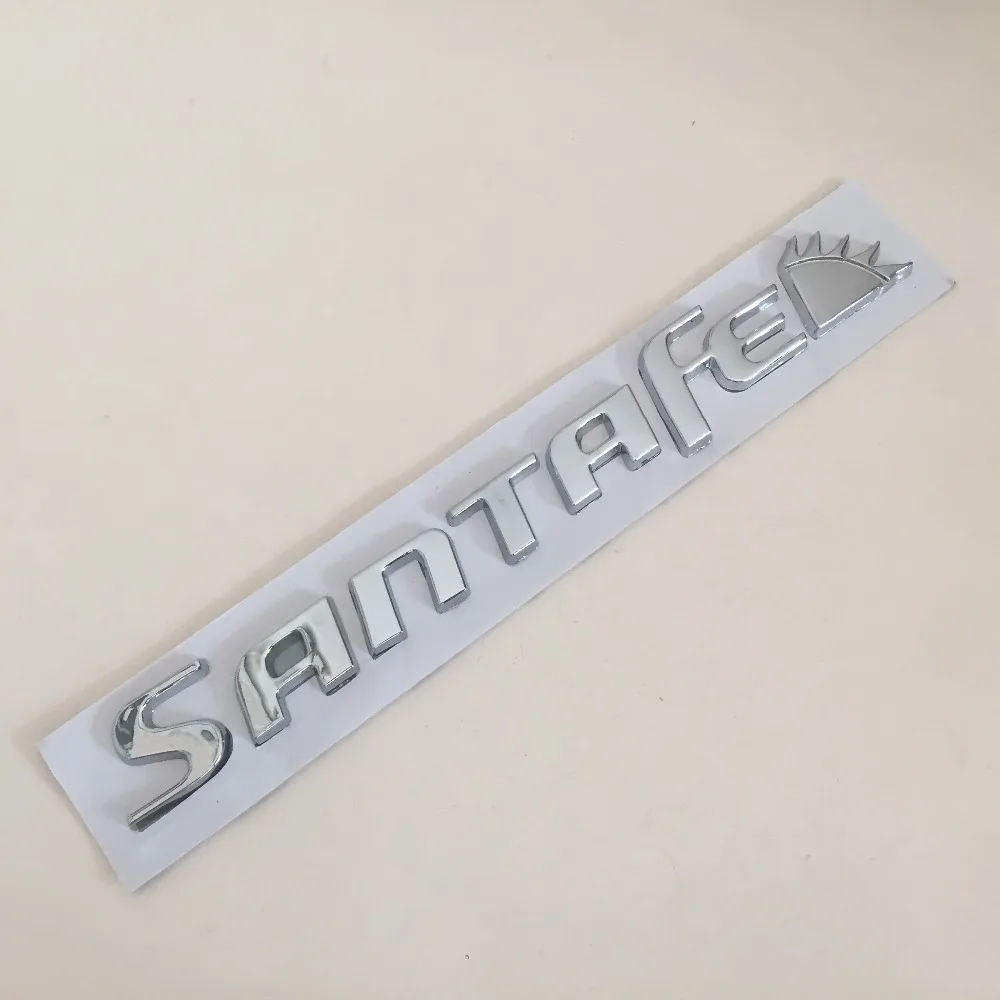 3D ABS SANTAFE SANTA FE Car rear trunk Badge Sticker Logo Decals Bagagliaio Posteriore car styling
3D ABS SANTAFE SANTA FE Car rear trunk Badge Sticker Logo Decals Bagagliaio Posteriore car styling