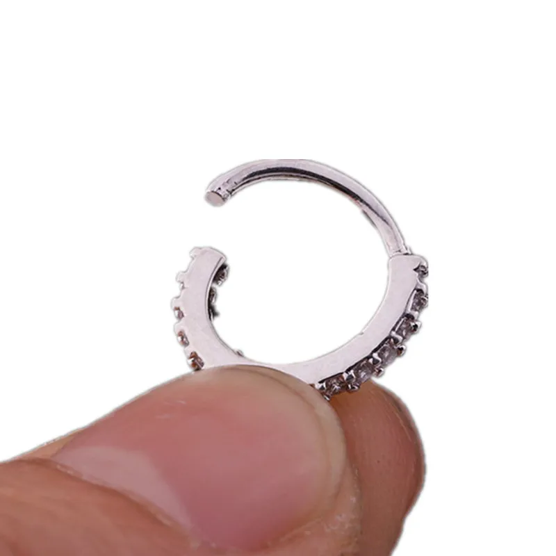 New Arrivals Nose Septum Ring Copper Material Septum Clicker Ring Zircon Ear Tragus Piercing
New Arrivals Nose Septum Ring Copper Material Septum Clicker Ring Zircon Ear Tragus Piercing