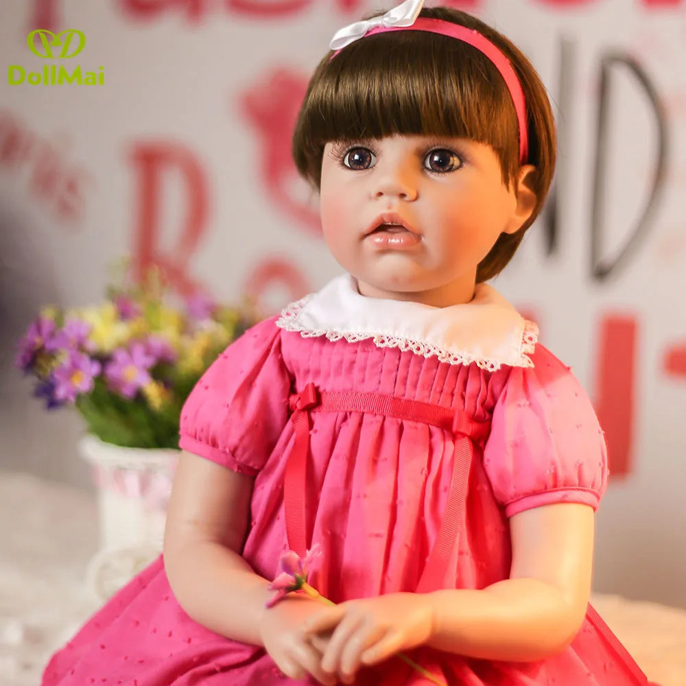 60cm Bebe Silicone Reborn Baby Doll Toys 24inch Vinyl Princess Toddler Girl Babies Doll High Quality Birthday Gift bonecas
60cm Bebe Silicone Reborn Baby Doll Toys 24inch Vinyl Princess Toddler Girl Babies Doll High Quality Birthday Gift bonecas