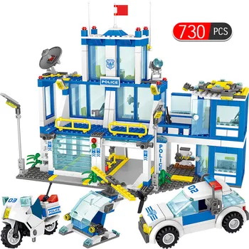 730PCS Bricks Sets Compatible City Police Station Building Block Model Policeman Radar Police Car Toys For Children
730PCS Bricks Sets Compatible City Police Station Building Block Model Policeman Radar Police Car Toys For Children
