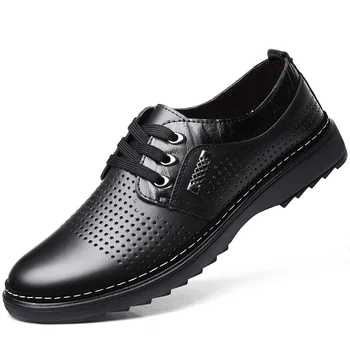The latest leather shoes in 2019, men's leather leisure soft sole hollow sandals, men's soft cowhide shoes, summer breathabl
The latest leather shoes in 2019, men's leather leisure soft sole hollow sandals, men's soft cowhide shoes, summer breathabl