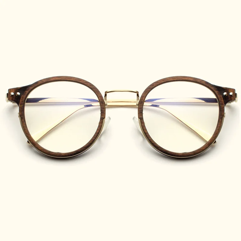 Retro wood-like circular spectacle frame for men and women's literature and art spectacle frame Korean version Chao personality
Retro wood-like circular spectacle frame for men and women's literature and art spectacle frame Korean version Chao personality