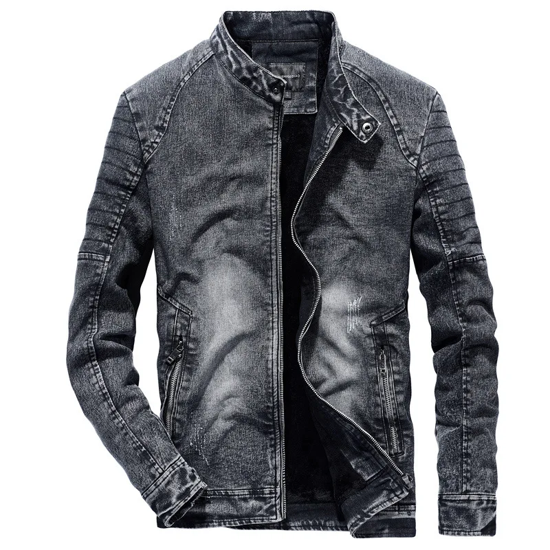 2019 Fashion Zipper Denim Jacket High Quality Autumn Winter Men Jacket Brand Clothing Warm Thick Fleece Jackets Men
2019 Fashion Zipper Denim Jacket High Quality Autumn Winter Men Jacket Brand Clothing Warm Thick Fleece Jackets Men