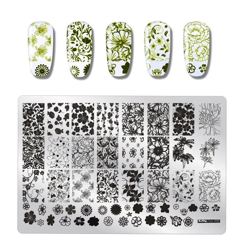 Nail Stamping Plates Flower Bird Geometry Spring Series Designs Nail Template Stamp Image Manicure Stamp Plate DIY Nail Tool
Nail Stamping Plates Flower Bird Geometry Spring Series Designs Nail Template Stamp Image Manicure Stamp Plate DIY Nail Tool