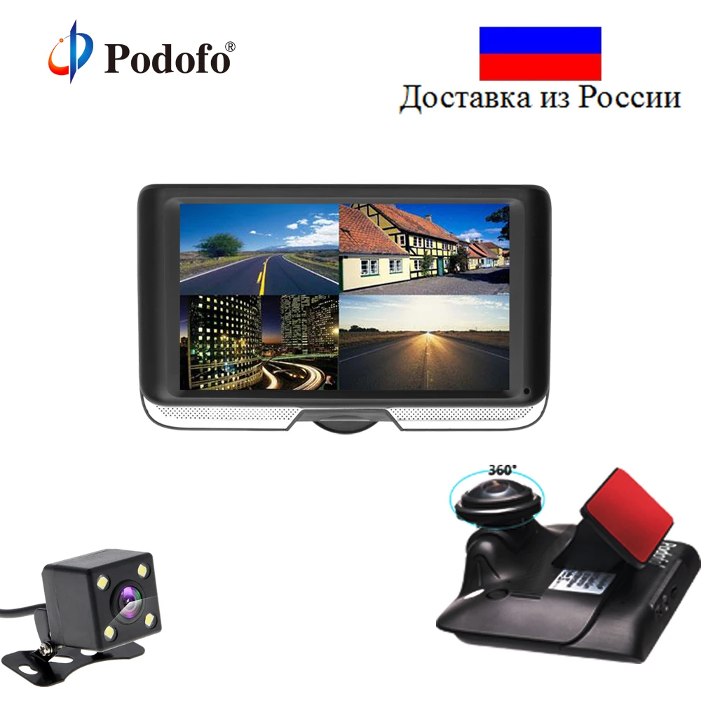 Podofo Dual Lens Car DVR with Rear View Registrar Cameras 4.0 IPS Touch Screen Video Recorder 360 Degree Panoramic Dash Cam Dvrs
Podofo Dual Lens Car DVR with Rear View Registrar Cameras 4.0 IPS Touch Screen Video Recorder 360 Degree Panoramic Dash Cam Dvrs