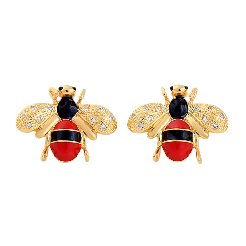 2018 New Arrival Gold Color Red/Yellow/White Enamel Bee Earrings For Women Romantic Korean Handmade Jewelry Accessory
2018 New Arrival Gold Color Red/Yellow/White Enamel Bee Earrings For Women Romantic Korean Handmade Jewelry Accessory