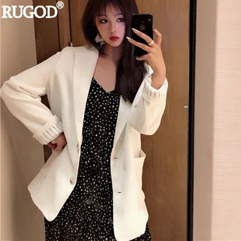 RUGOD 2019 Fashion Female Notched Neck Coat Blazer Office Lady Solid Long Sleeve Women Blazer Trench Coat Casaco Feminino
RUGOD 2019 Fashion Female Notched Neck Coat Blazer Office Lady Solid Long Sleeve Women Blazer Trench Coat Casaco Feminino