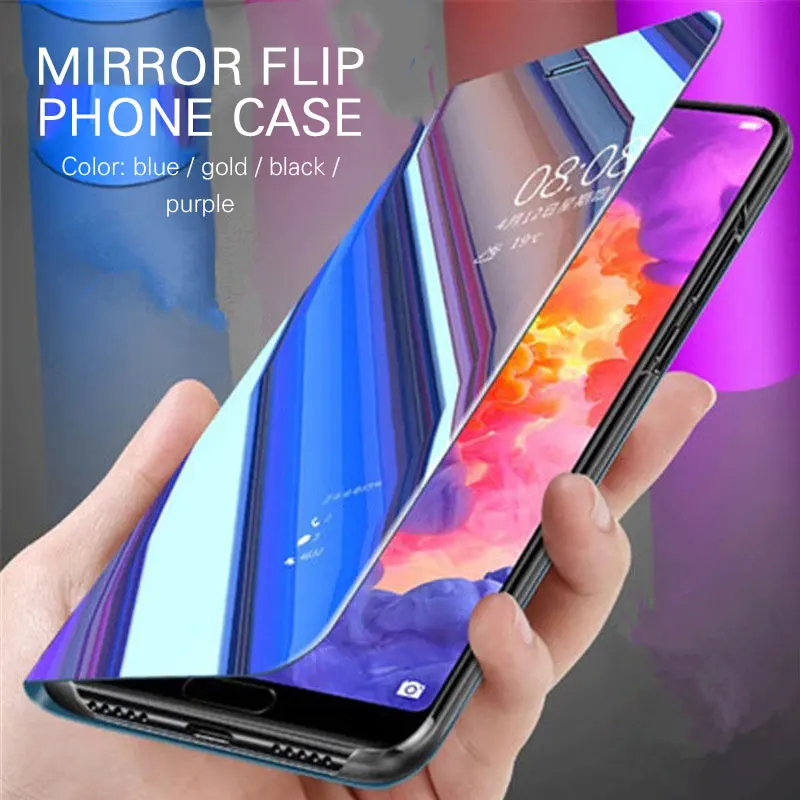 Phone Shell Smart View Mirror Creative Mobile Phone Case Dustproof Dormancy Protector Cover Shockproof for Huawei Y9 2019
Phone Shell Smart View Mirror Creative Mobile Phone Case Dustproof Dormancy Protector Cover Shockproof for Huawei Y9 2019