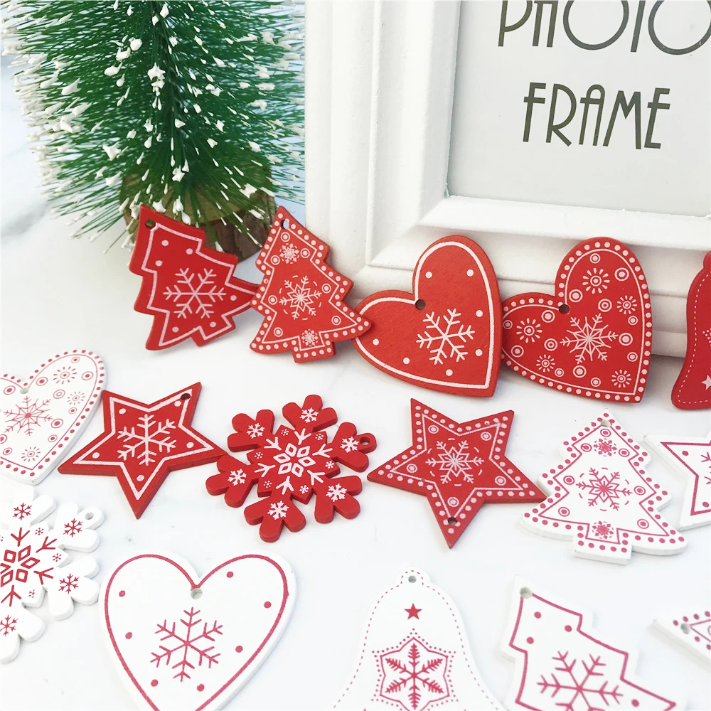 New 10Pcs/Set Snowflake Bells Christmas Wooden Pendants Ornaments Christmas Decorations Kids Gift For Home Xmas Tree Ornaments
New 10Pcs/Set Snowflake Bells Christmas Wooden Pendants Ornaments Christmas Decorations Kids Gift For Home Xmas Tree Ornaments